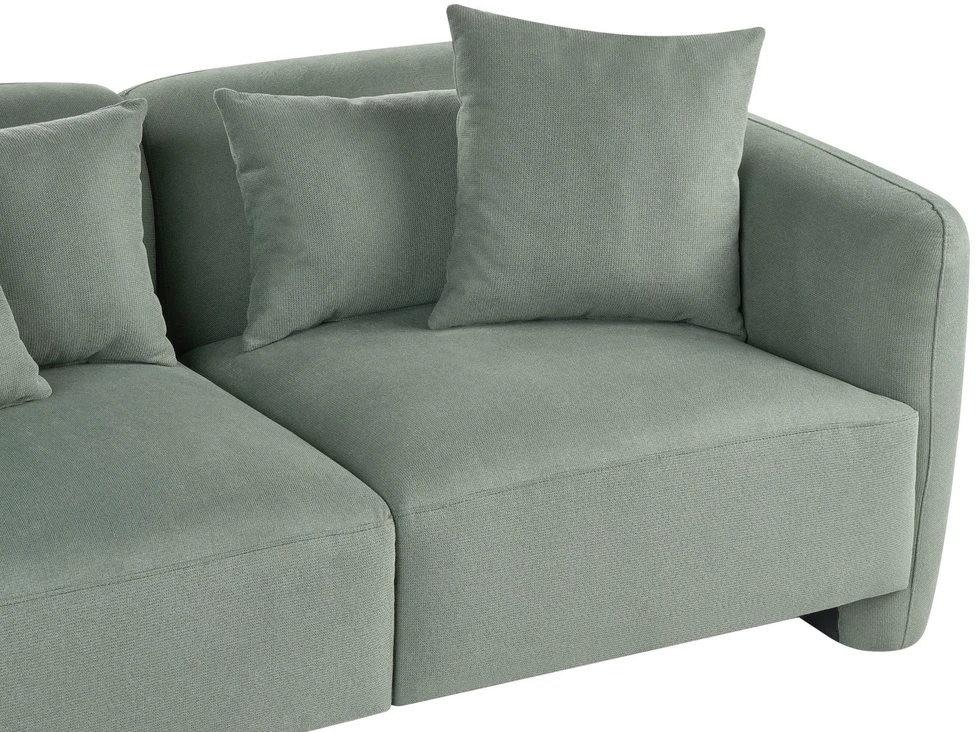Beliani 3 vietų sofa EKENES šviesiai žalia