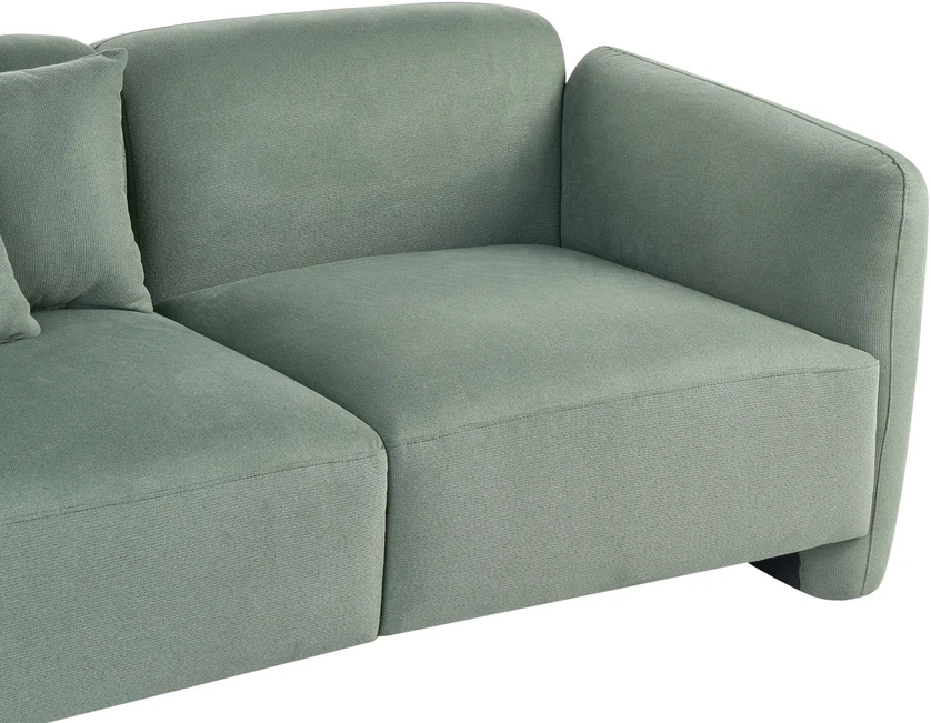 Beliani 3 vietų sofa EKENES šviesiai žalia