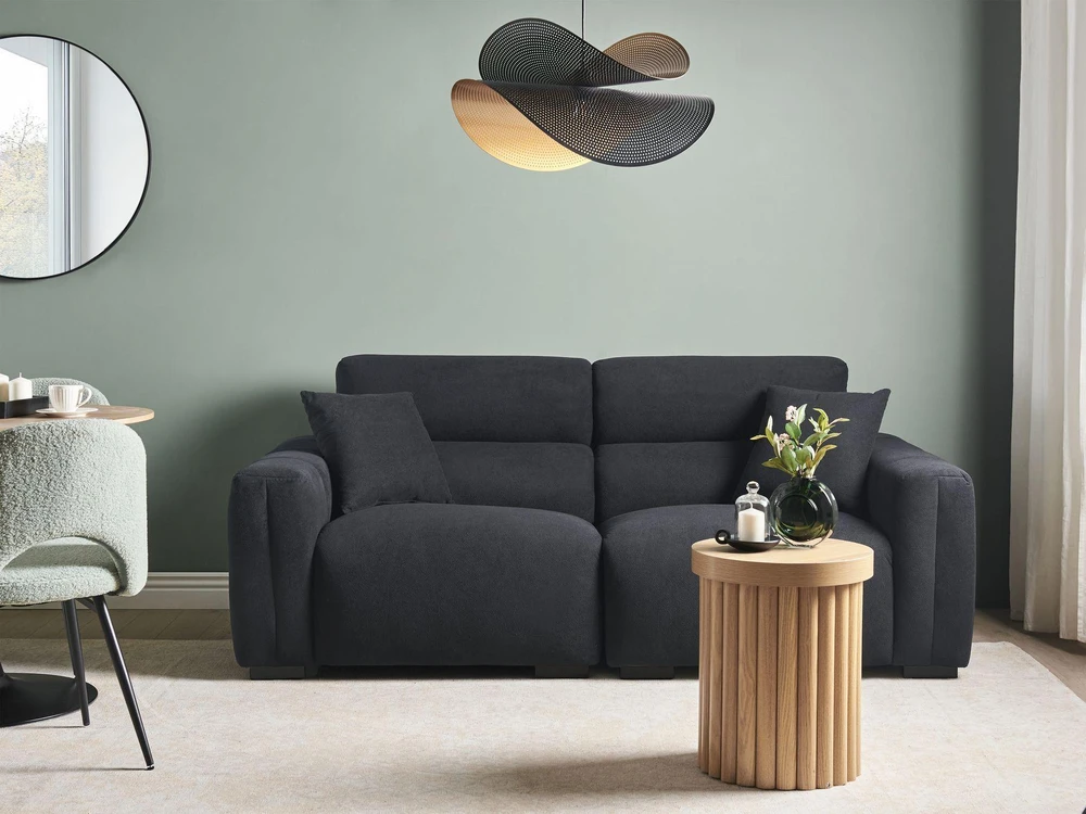 Beliani 3 vietų sofa FAUSKAN, juoda