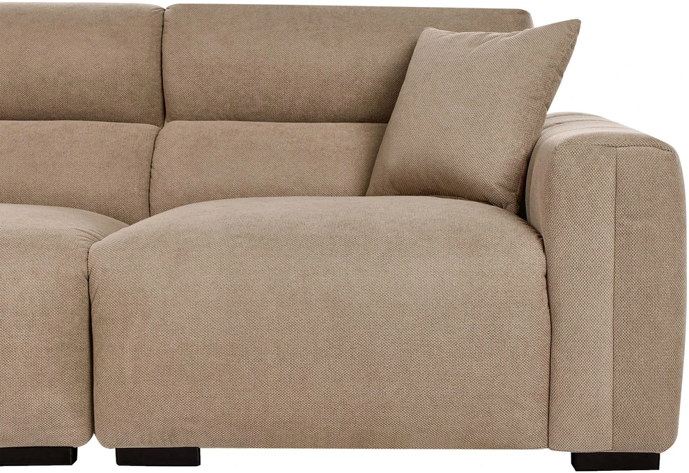 Beliani 3 vietų sofa FAUSKAN šviesiai ruda