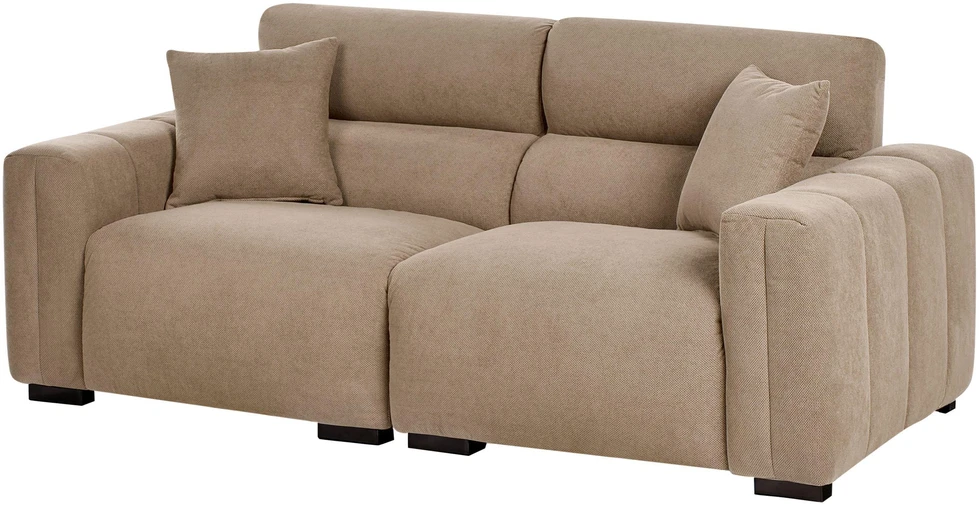 Beliani 3 vietų sofa FAUSKAN šviesiai ruda