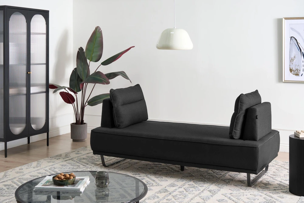 Beliani 3 vietų sofa FAXEN juoda