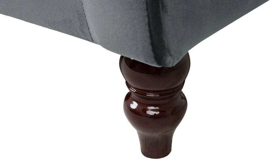 Beliani 3 vietų sofa FENSTAD, veliūrinė, pilka