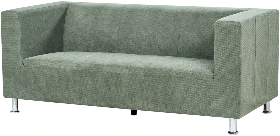 Beliani 3 vietų sofa FLORO, šenilinė, šviesiai žalia