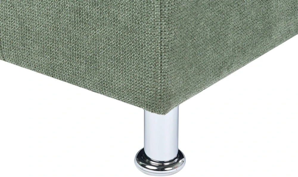 Beliani 3 vietų sofa FLORO, šenilinė, šviesiai žalia