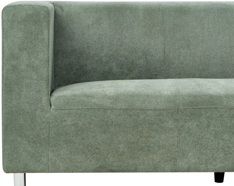 Beliani 3 vietų sofa FLORO, šenilinė, šviesiai žalia