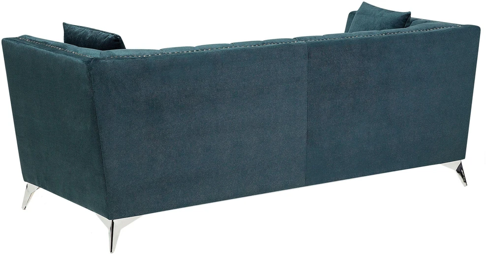 Beliani 3 vietų sofa GAULA, veliūrinė, žydra
