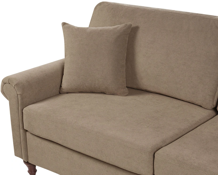 Beliani 3 vietų sofa „GINNERUP“, ruda
