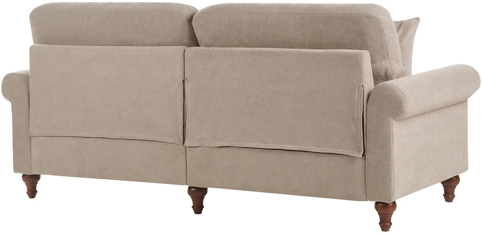 Beliani 3 vietų sofa „GINNERUP“, smėlio ir pilkšvai rudos spalvos