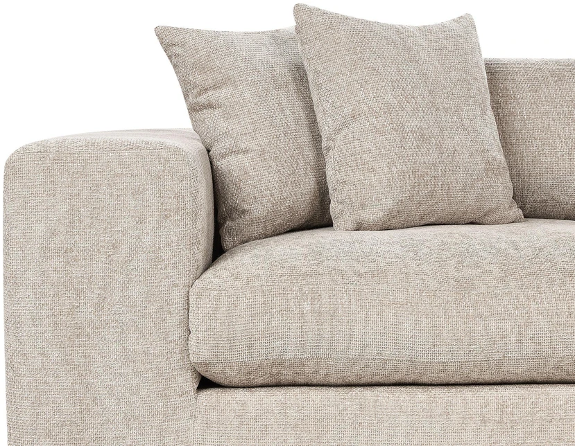 Beliani 3 vietų sofa GLORVIKA II smėlio pilkos spalvos