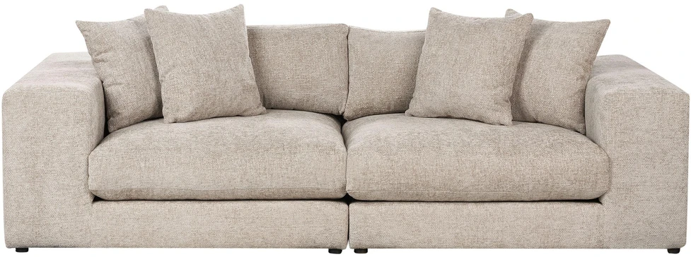 Beliani 3 vietų sofa GLORVIKA II smėlio pilkos spalvos