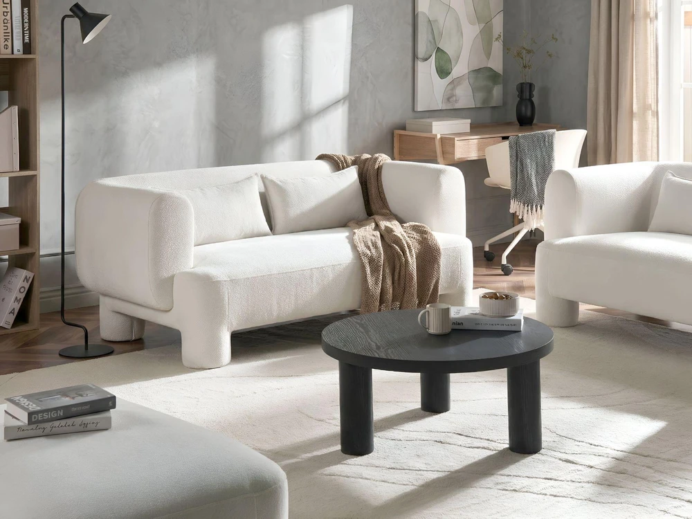 Beliani 3 vietų sofa HOGBO balta
