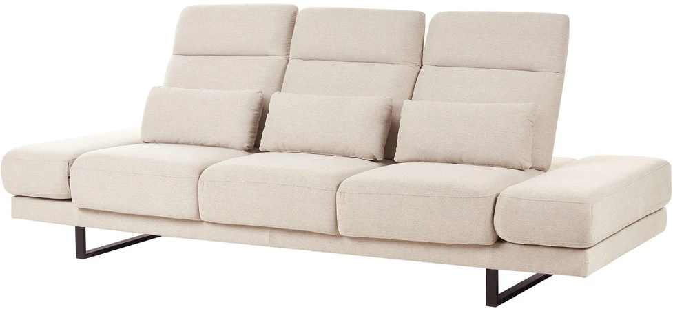 Beliani 3 vietų sofa IKAST smėlio spalvos