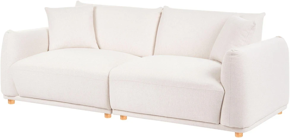 Beliani 3 vietų sofa JUBEK, balta