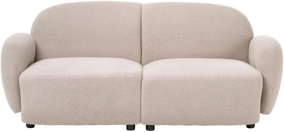 Beliani 3 vietų sofa JULE Boucle, smėlio spalvos