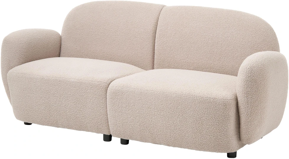 Beliani 3 vietų sofa JULE Boucle, smėlio spalvos