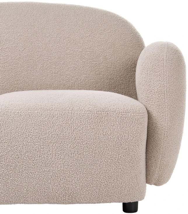 Beliani 3 vietų sofa JULE Boucle, smėlio spalvos