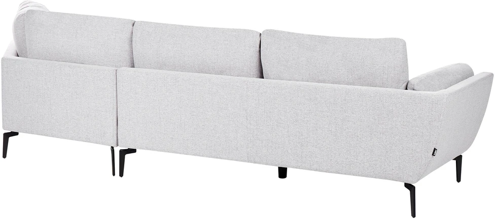 Beliani 3 vietų sofa KANSSELI šviesiai pilka