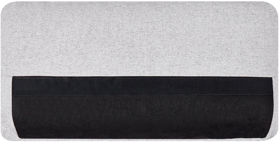 Beliani 3 vietų sofa KANSSELI šviesiai pilka