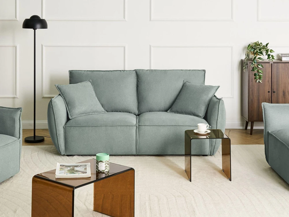 Beliani 3 vietų sofa KUNES šviesiai žalia