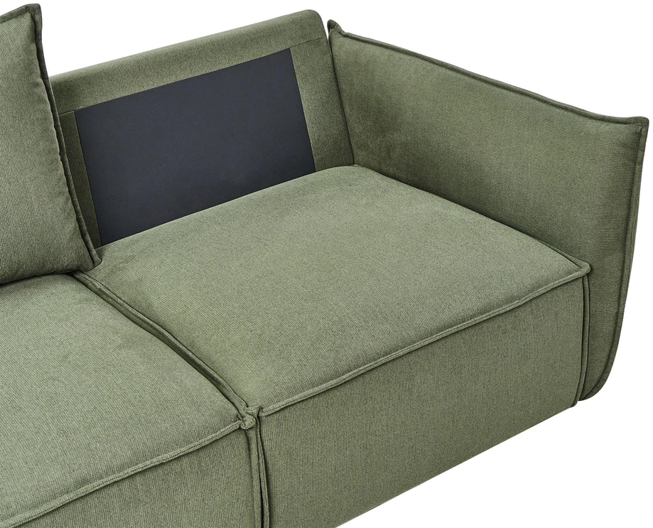 Beliani 3 vietų sofa KUNES žalia