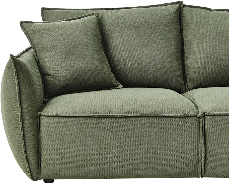 Beliani 3 vietų sofa KUNES žalia