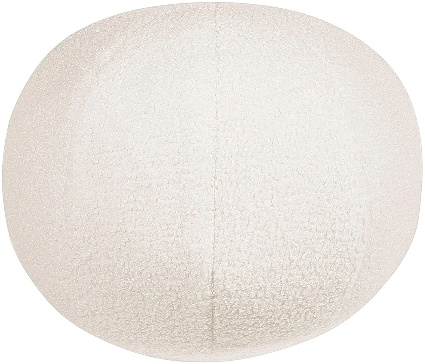 Beliani 3 vietų sofa LEIREN, balta Boucle audinys