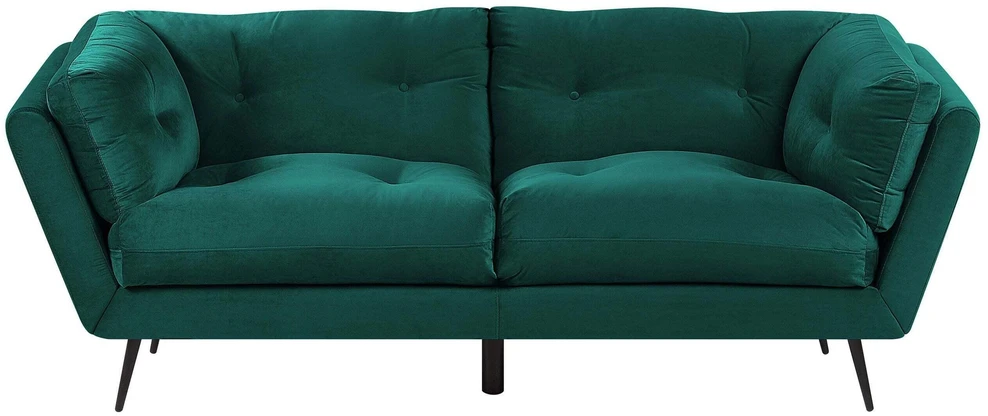 Beliani 3 vietų sofa LENVIKaksominė, smaragdinė