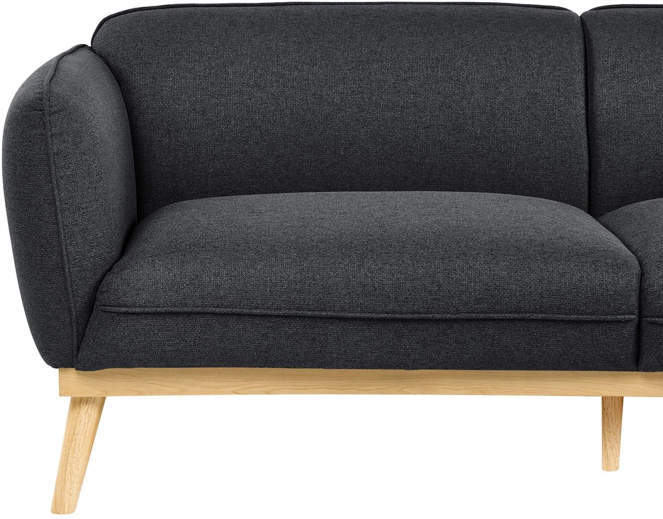 Beliani 3 vietų sofa LJUNG juoda
