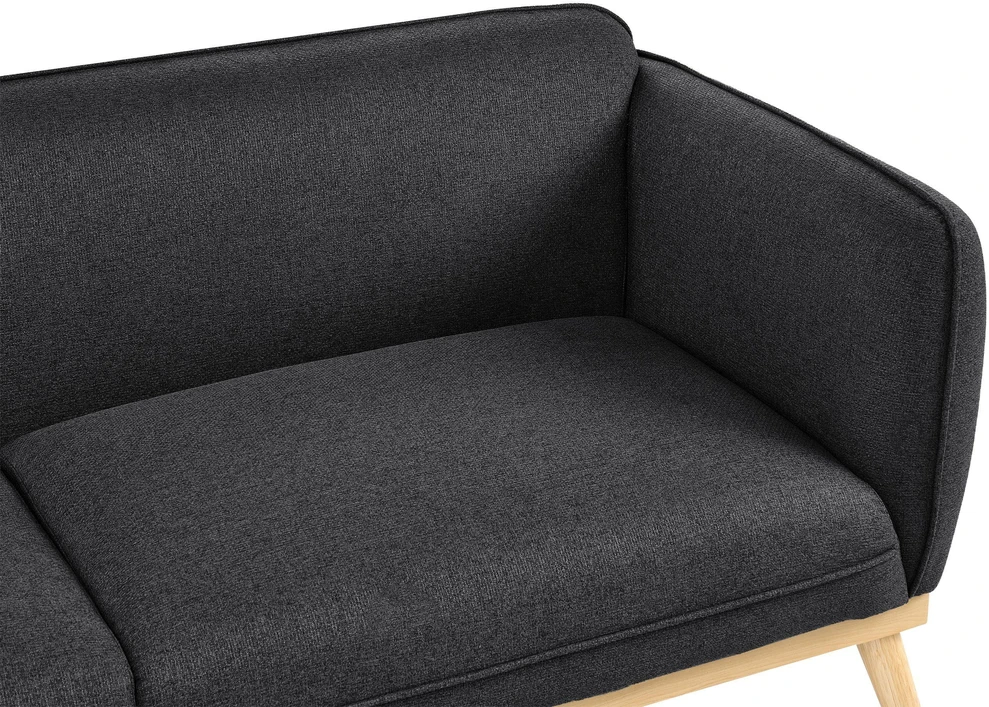 Beliani 3 vietų sofa LJUNG juoda