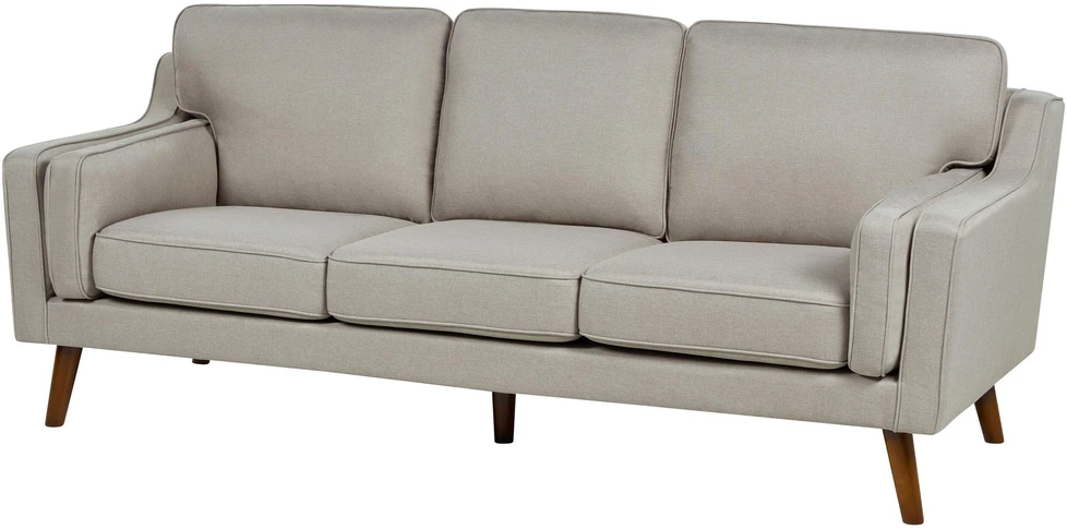 Beliani 3 vietų sofa LOKKA, smėlio spalvos