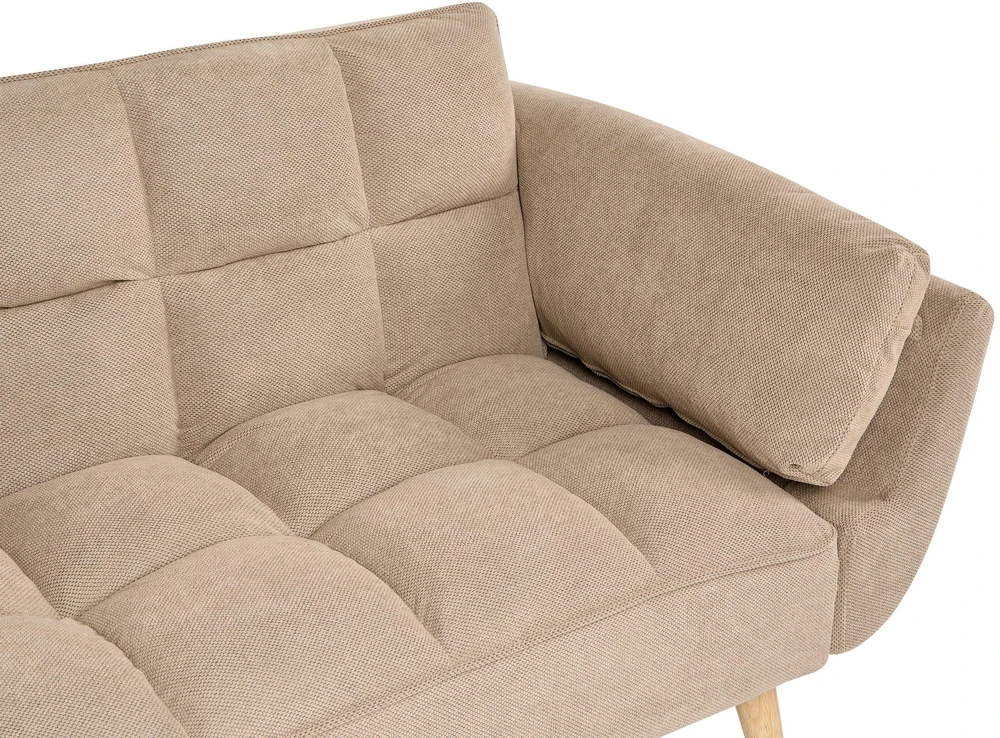 Beliani 3 vietų sofa-lova ASBY, šviesiai ruda