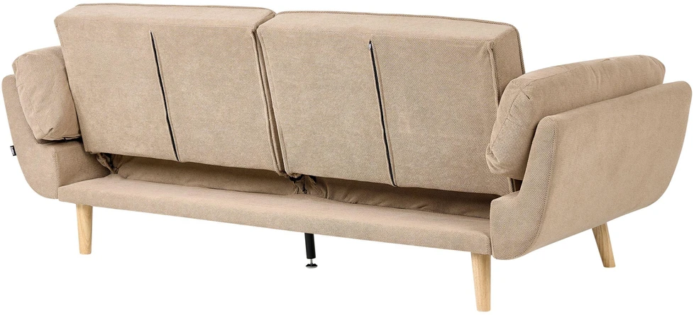 Beliani 3 vietų sofa-lova ASBY, šviesiai ruda