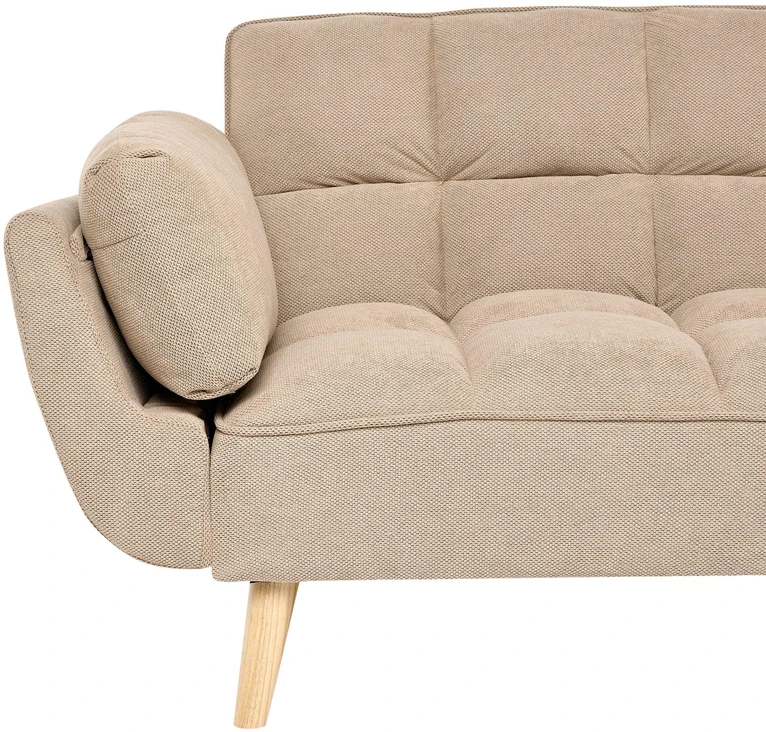 Beliani 3 vietų sofa-lova ASBY, šviesiai ruda