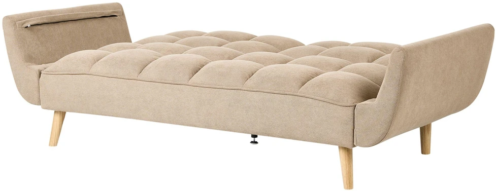 Beliani 3 vietų sofa-lova ASBY, šviesiai ruda
