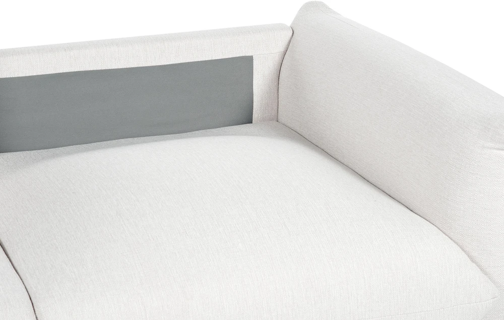 Beliani 3 vietų sofa LUVOS, kreminė balta