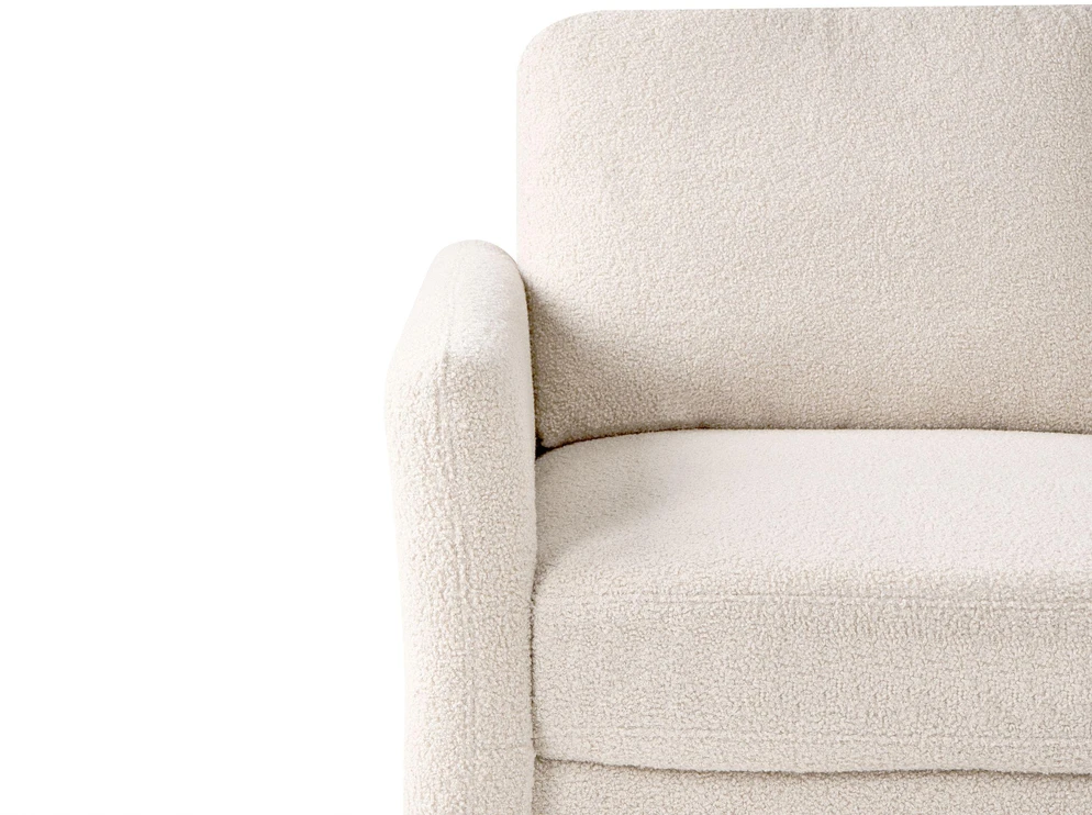 Beliani 3 vietų sofa MARE Boucle smėlio spalvos