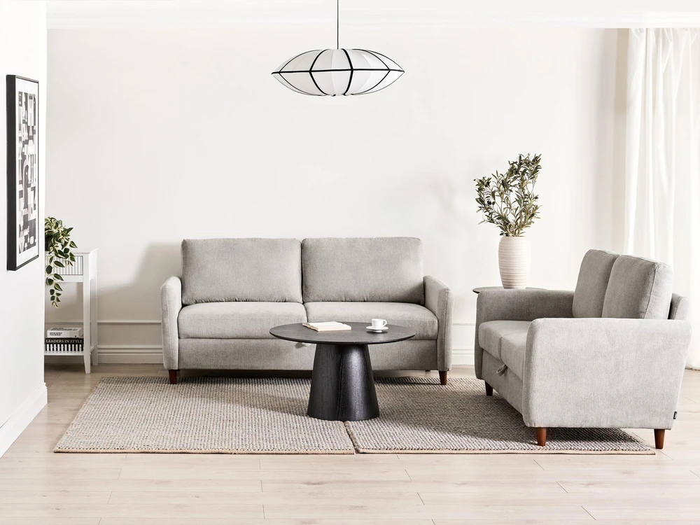 Beliani 3 vietų sofa MARE pilka