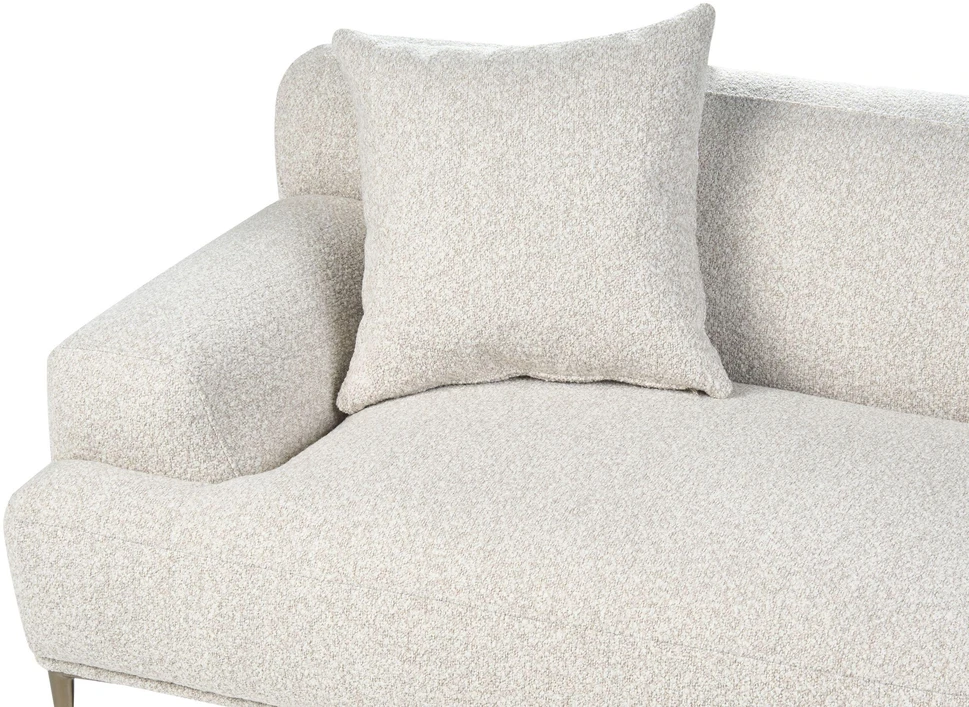 Beliani 3 vietų sofa MATILA, boucle audinys, balta