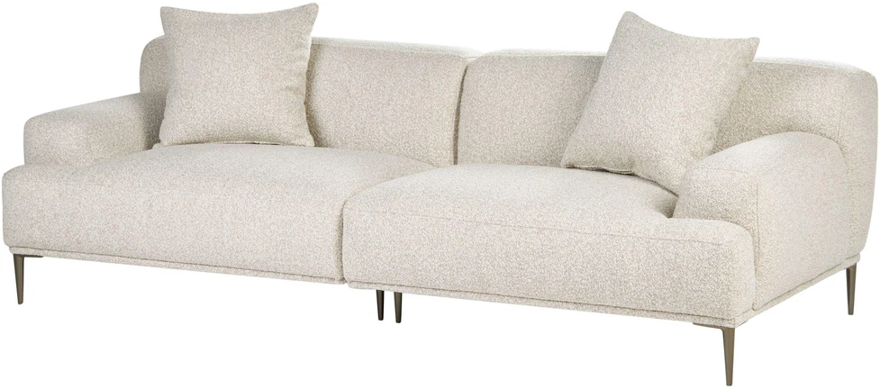 Beliani 3 vietų sofa MATILA, boucle audinys, balta