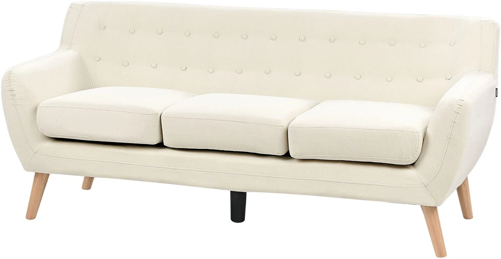 Beliani 3 vietų sofa MOTALA šviesiai smėlio spalvos