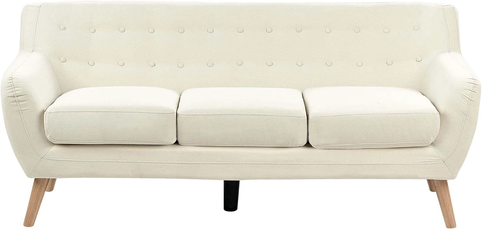 Beliani 3 vietų sofa MOTALA šviesiai smėlio spalvos