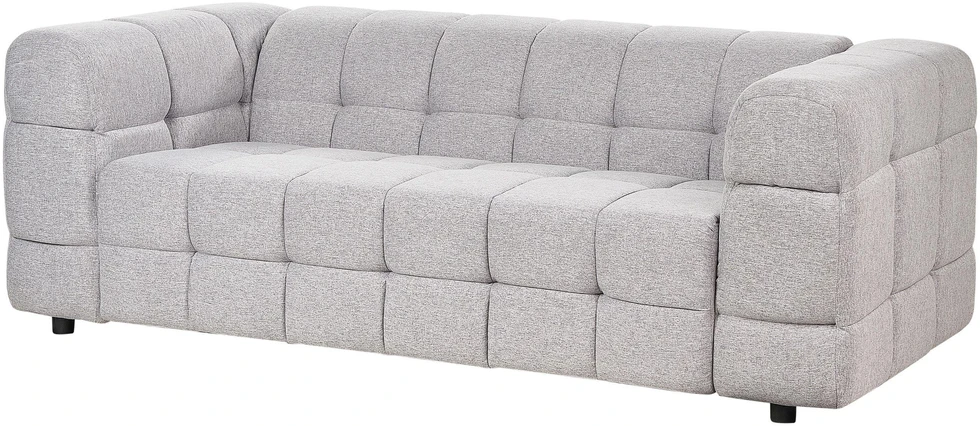 Beliani 3 vietų sofa MULLOLA šviesiai pilka