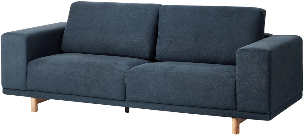 Beliani 3 vietų sofa NIVALA tamsiai mėlyna