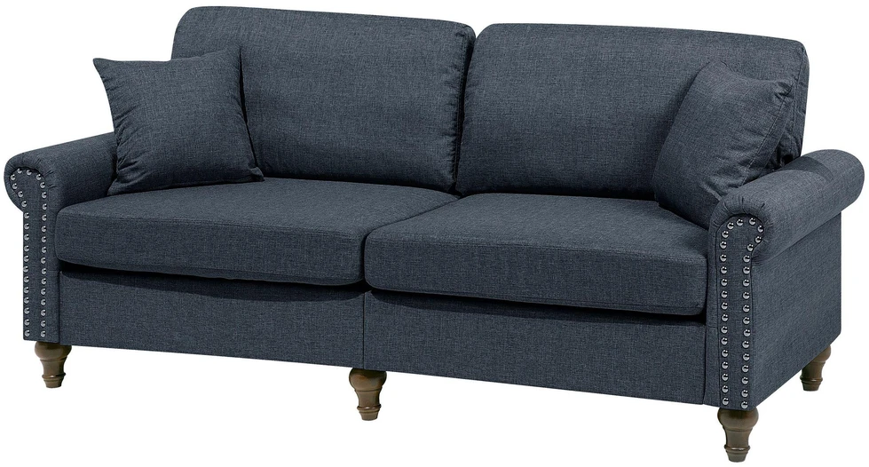 Beliani 3 vietų sofa OTRA tamsiai pilka