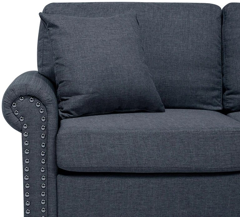 Beliani 3 vietų sofa OTRA tamsiai pilka