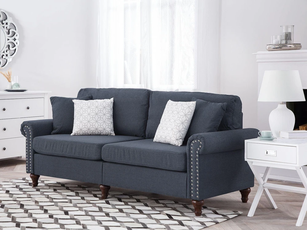 Beliani 3 vietų sofa OTRA tamsiai pilka