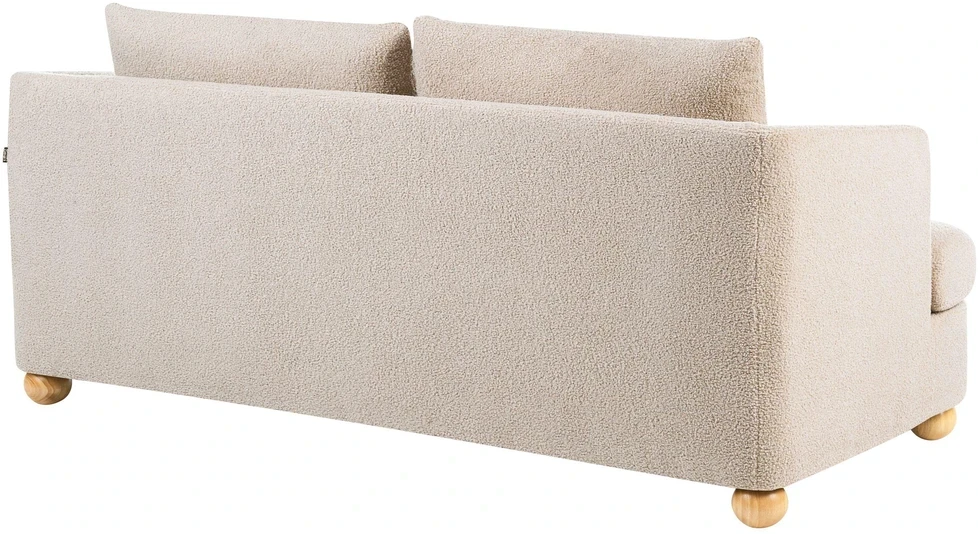 Beliani 3 vietų sofa RATTVIK Boucle smėlio spalvos