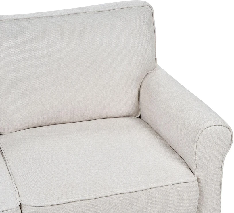 Beliani 3 vietų sofa RONNEBY smėlio spalvos