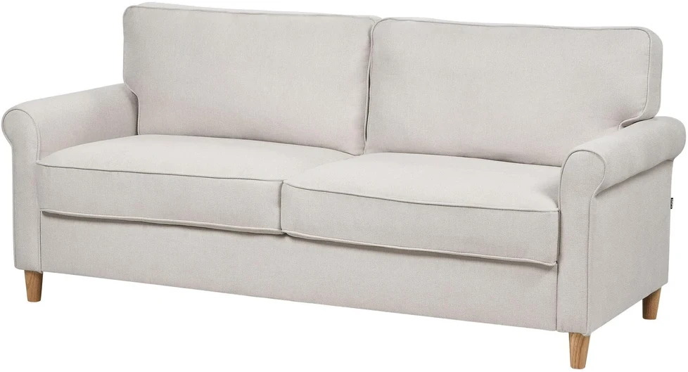 Beliani 3 vietų sofa RONNEBY smėlio spalvos
